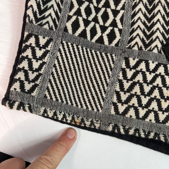 VTG Geometric Cropped Tapestry Cardigan Jacket By Fiorini International SM - Picture 9 of 9